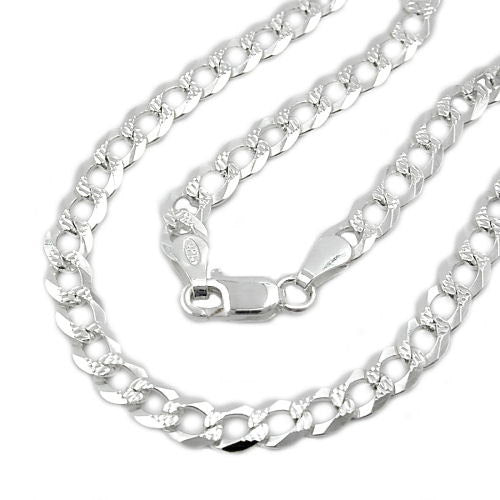 Kette Panzer flach Muster Silber 925 - 50 Unkategorisiert online kaufen