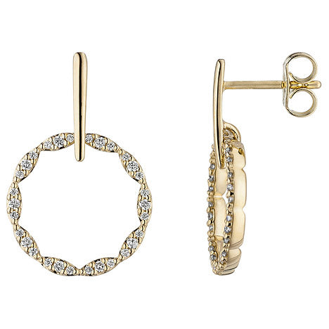 Ohrhänger 585 Gold Gelbgold 60 Diamanten Brillanten Ohrringe Diamantohrringe Unkategorisiert online kaufen