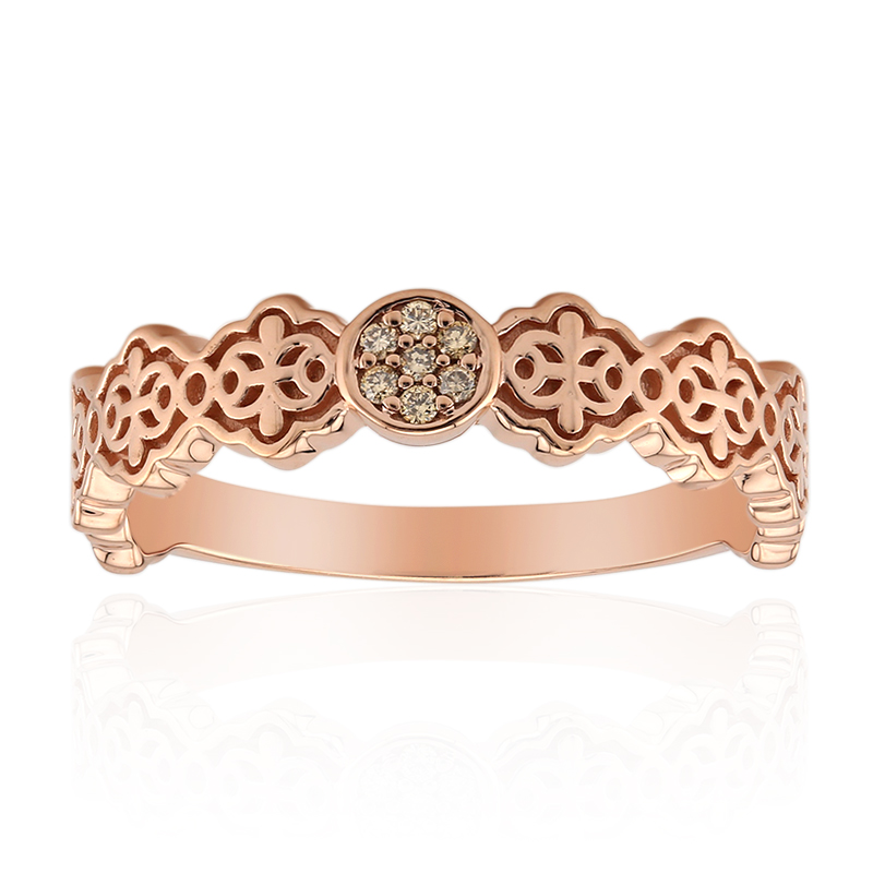 SI1 Argyle-Rose de France-Brillant-Silberring (Annette) Unkategorisiert online kaufen