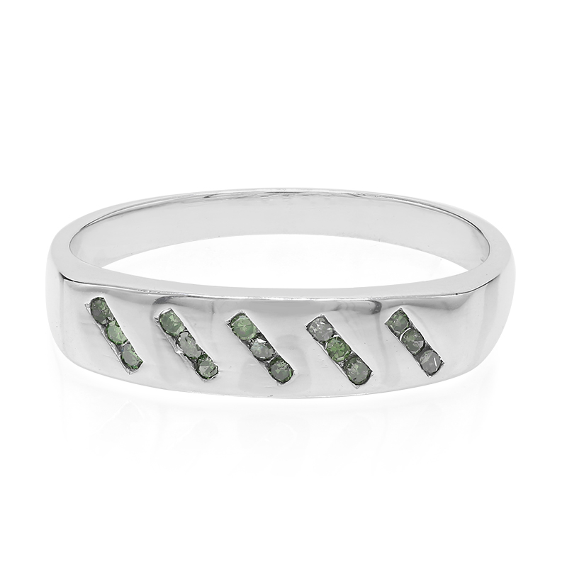 Smaragdgrüner Diamant-Silberring Unkategorisiert online kaufen