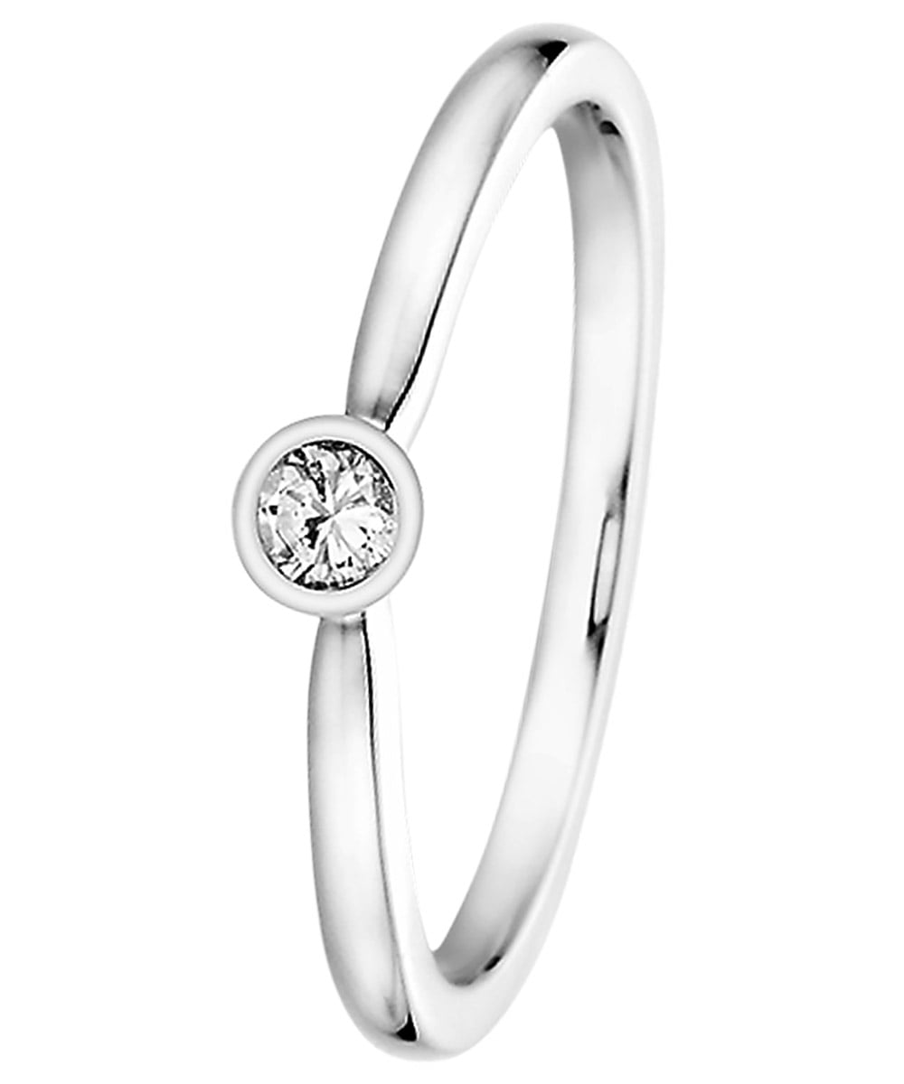 trendor 532477 Diamantring 585 Weißgold mit Brillant 0,05 ct Verlobungsring Unkategorisiert online kaufen