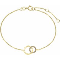 Xenox Damen Armband mit rundem Diamant Anhänger Gold XG4440G Unkategorisiert online kaufen