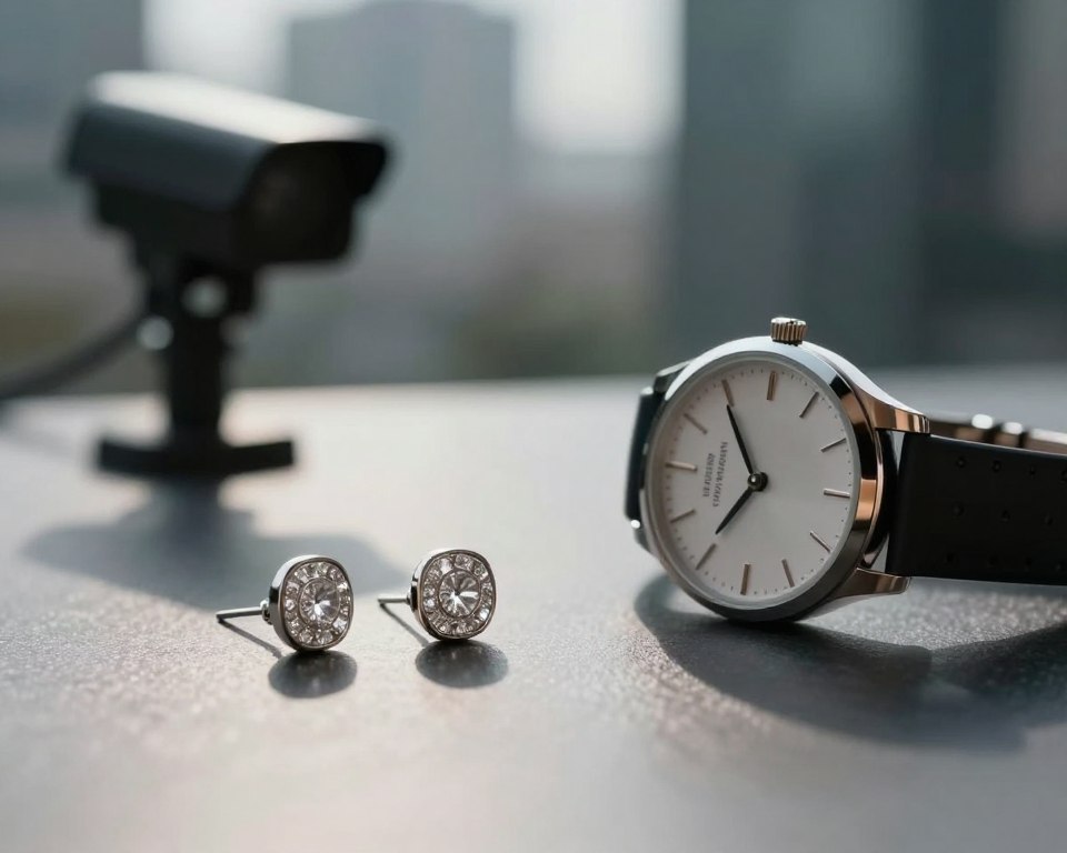 Ohrringe und Uhren als Überwachungshelfer